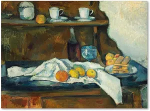 The Buffet by Cezanne, 35x47-Inch Canvas Wall Art