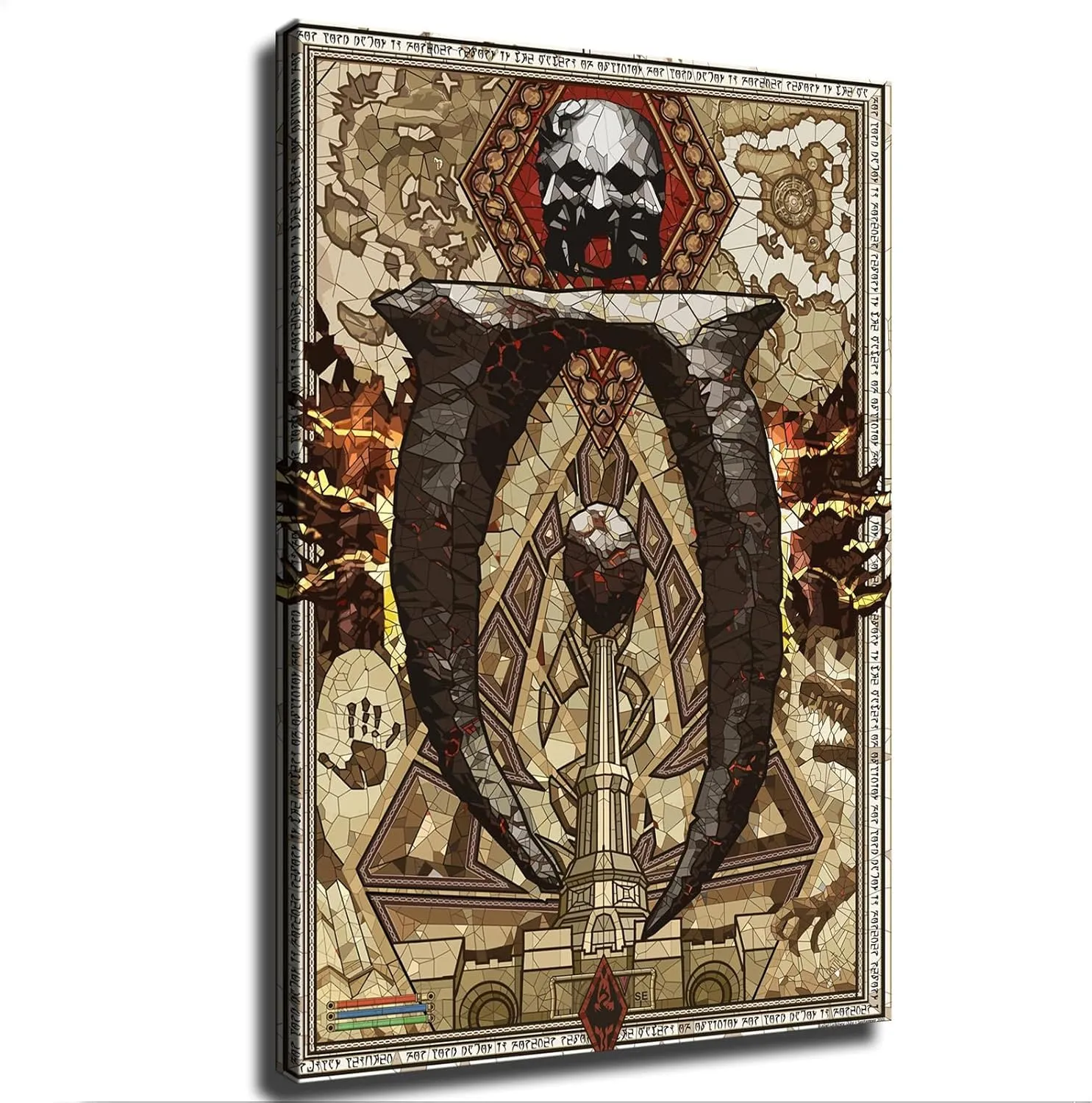 The EIder ScroIIs Oblivion Poster Art Canvas (Poster 16x24)