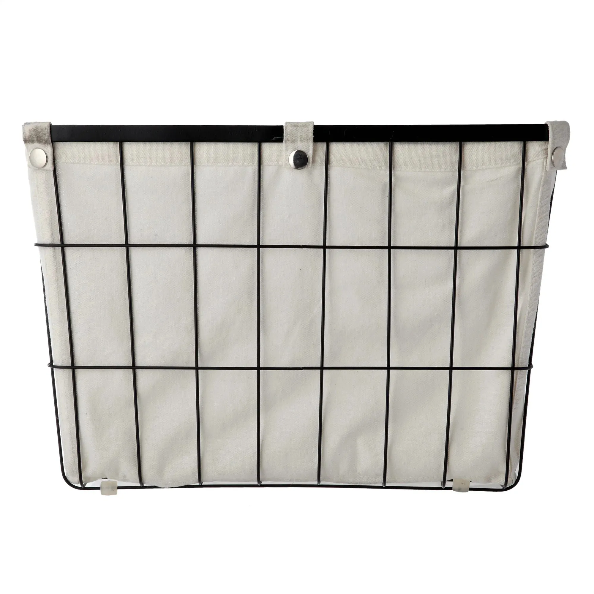 The  Medium Black Wire Basket Set with Chalkboard Labels & Liner
