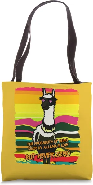 The probability of being killed by a llama (#02) Tote Bag