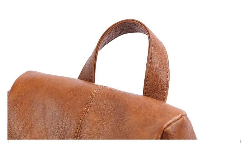 Theft Women's Backpack Streamlined Local shipping Leather Anti