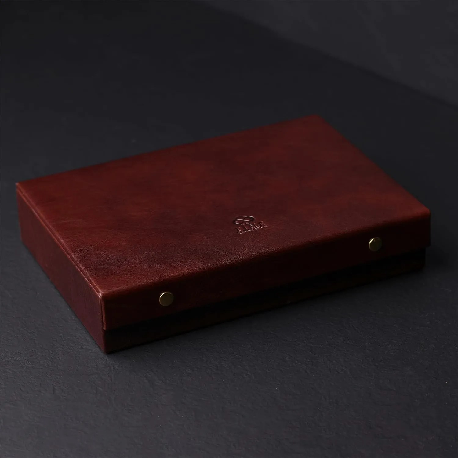 Time Resistance Leather Jewelry Box - Full Grain Leather Organizer, Accessories Storage for Women - Genuine Leather Case (Brown)