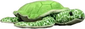 Tiny Heart Sea Turtle Stuffed Animal with Babies, Mommy Turtle Plush Toy with Zipper Pocket, Mini Hatchling Plushie Birthday Party Gift for Kids Girl Boy