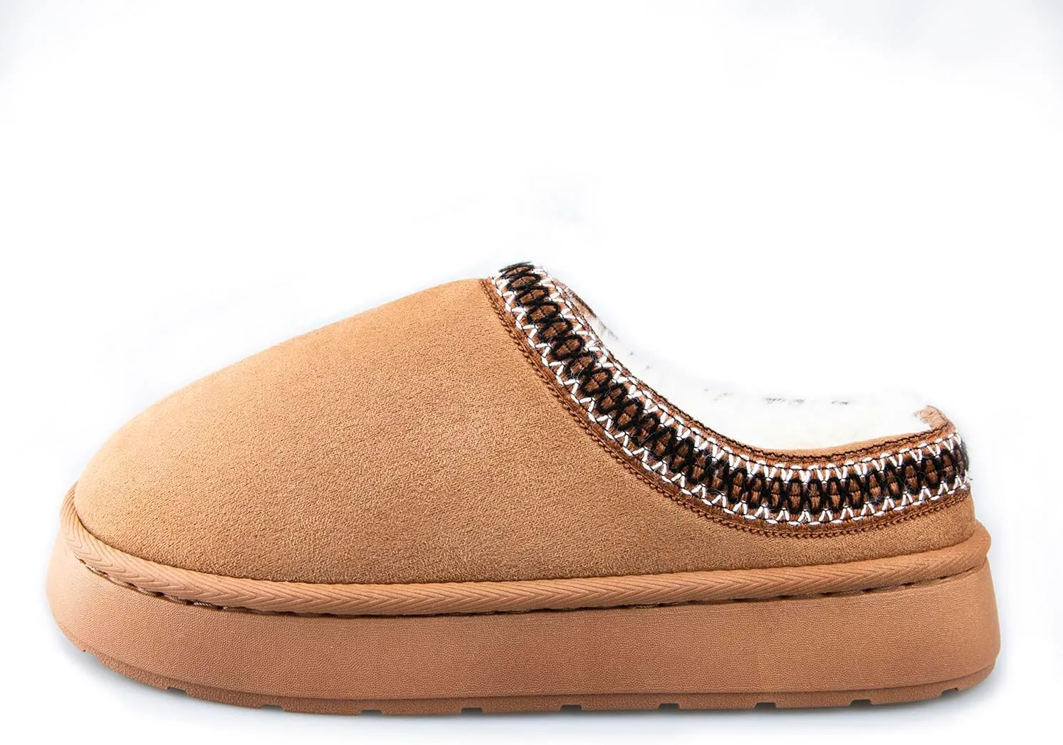 TOCONFFON Women's Fuzzy Cozy Warm Slippers Lightweight Platform House Slippers Fluffy Anti-Skid Plush Memory Foam Indoor Outdoor Home Shoes