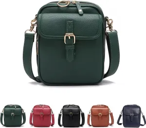 Tojoyride Crossbody Bag, Vintage Urvashi Crossbody Bag with 10 Card Slots, Women Shoulder Handbags with Anti-Theft Zipper
