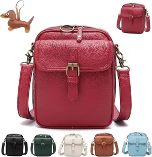 Tojoyride Crossbody Bag, Vintage Urvashi Crossbody Bag with 10 Card Slots, Women Shoulder Handbags with Anti-Theft Zipper