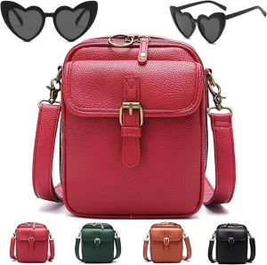 Tojoyride Crossbody Leather Bag, Tojoyride Crossbody Purse, Urvashi Crossbody Bag for Women, Vintage Anti Theft Purse