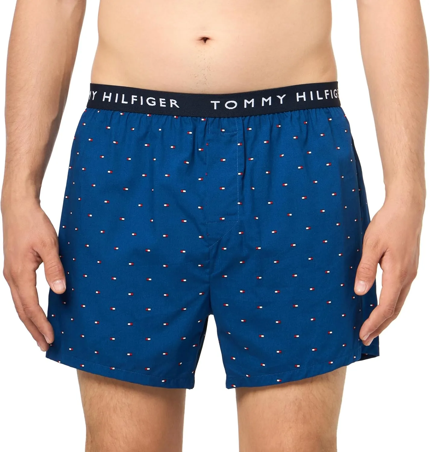 Tommy Hilfiger Men's Cotton Classics Woven Boxers, 4-Pack