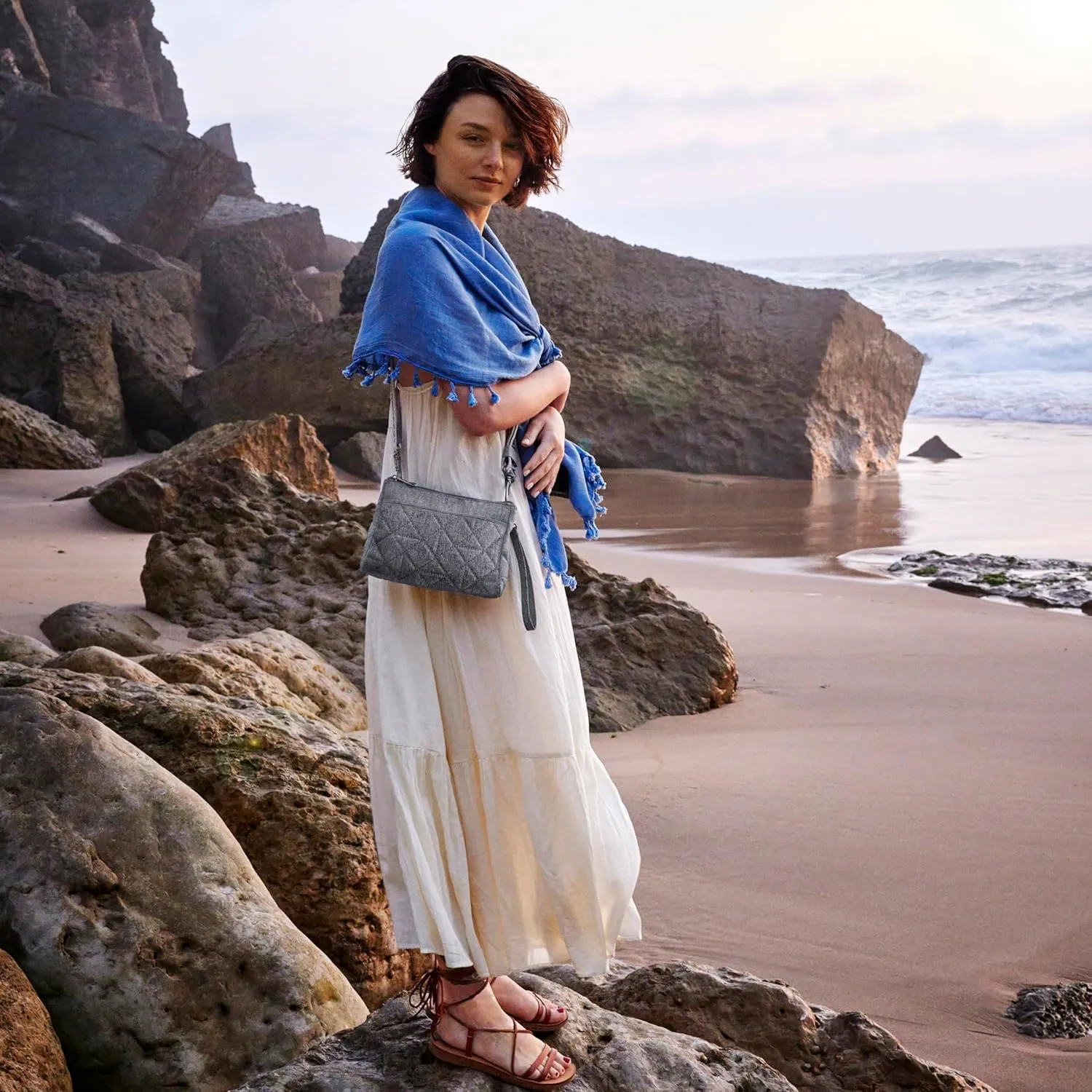 Travelon Anti-Theft Boho Clutch Crossbody
