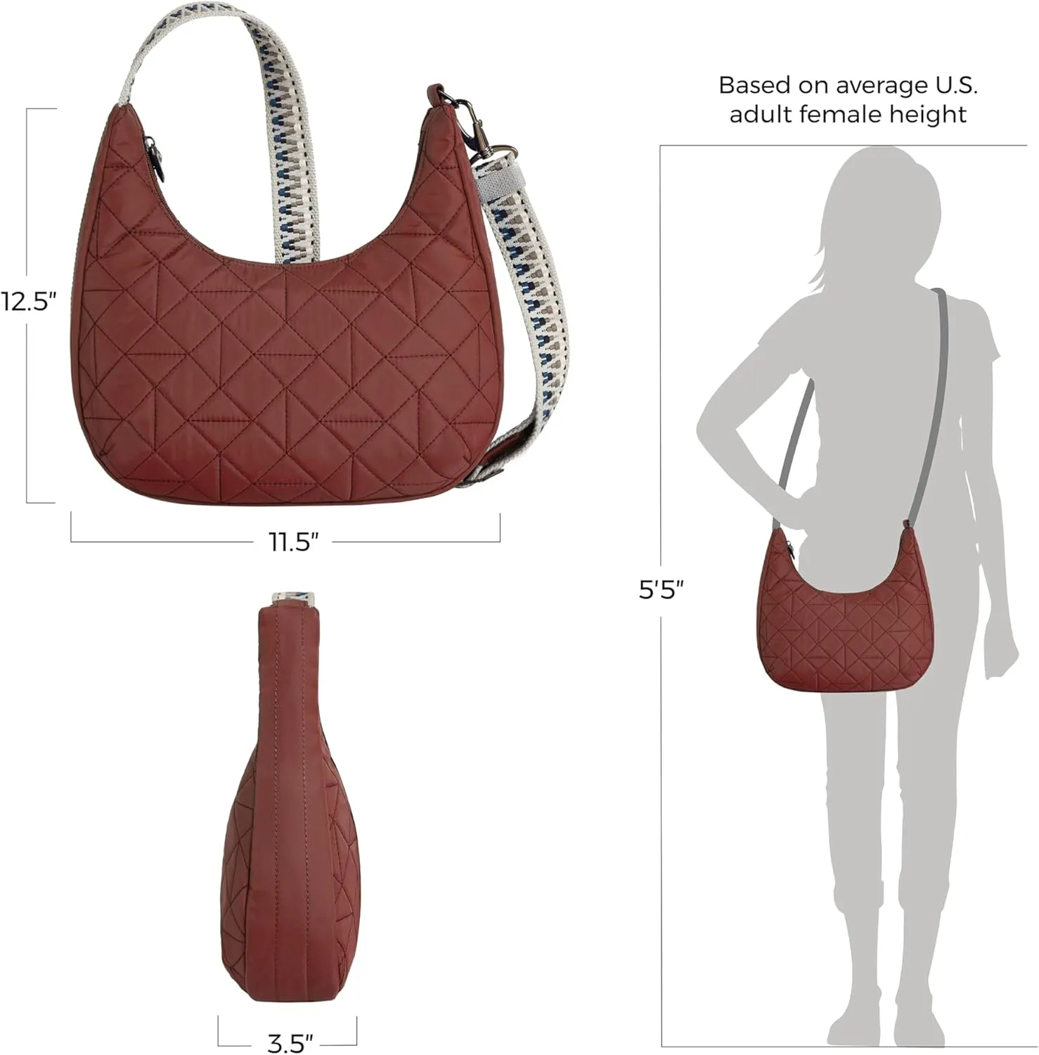 Travelon Anti-Theft Boho Slouchy Crossbody