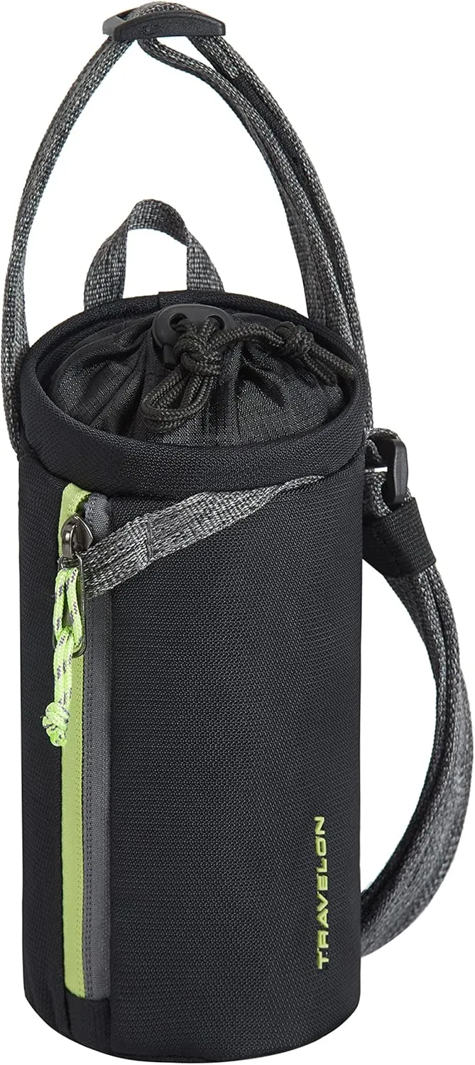 Travelon Greenlander Sustainable Anti-Theft Insulated Water Bottle Bag