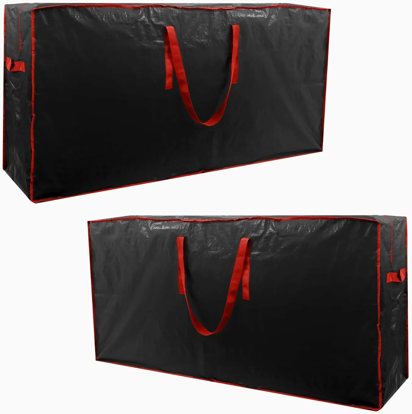 TREE STORAGE BAG 2-pack Christmas Tree Storage Bag Fits Up to 7.5 Ft Tall Disassembled Tree 45 X 15 X 20 INCH Holiday Storages Waterproof Material Protects Dust Container with Handles Sleek Zipper