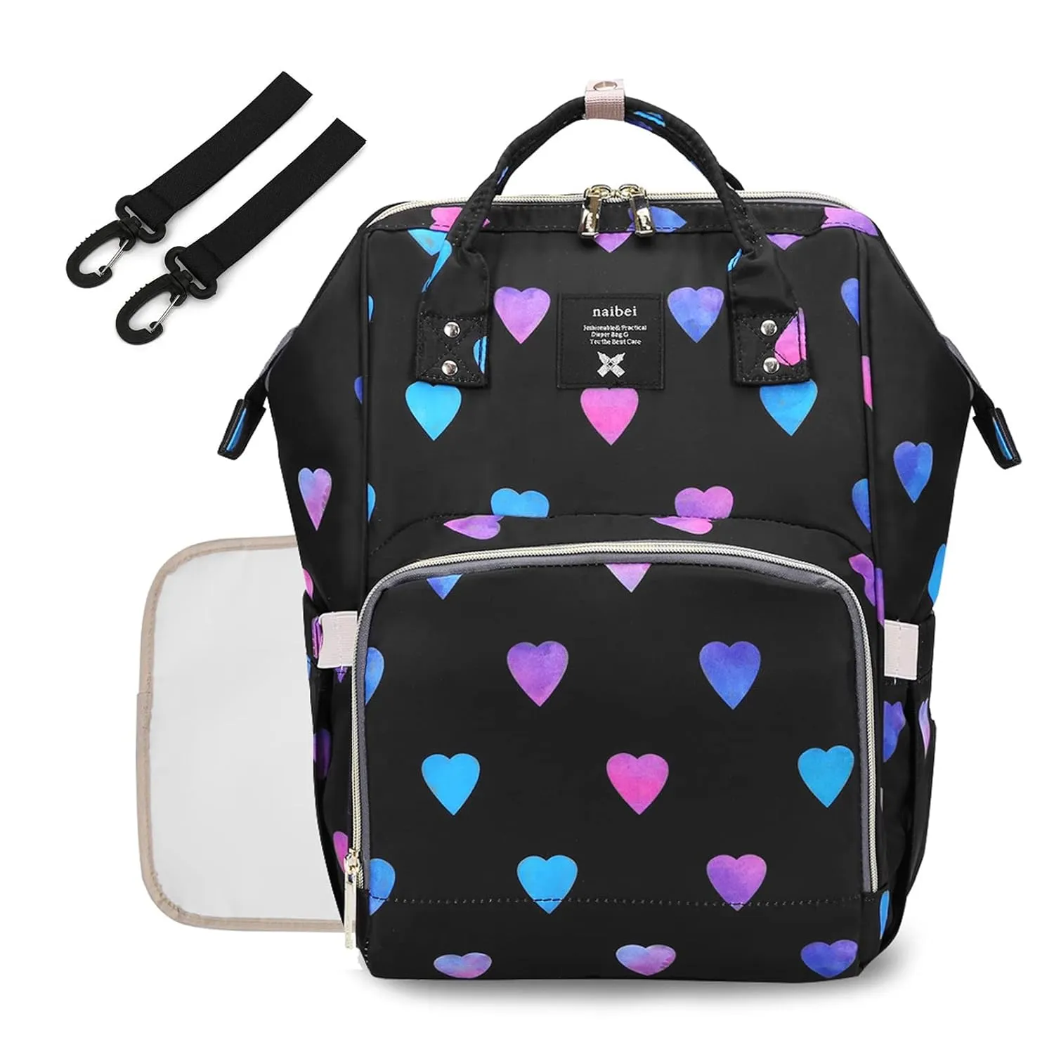 TRENDPLAY Diaper Backpack Baby Nappy Bag - Travel&Outdoor Organizer Water-Resistant Multi-Function Maternity Bag for Mom Daddy Large