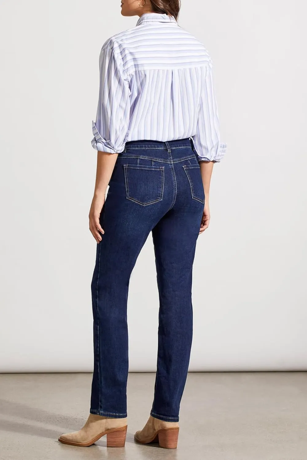 Tribal Women's Sophia Curvy Straight Fit Jeans (Regular, Plus and Petite Sizes)