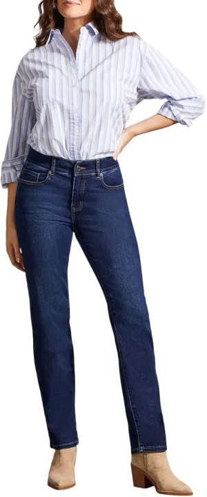 Tribal Women's Sophia Curvy Straight Fit Jeans (Regular, Plus and Petite Sizes)