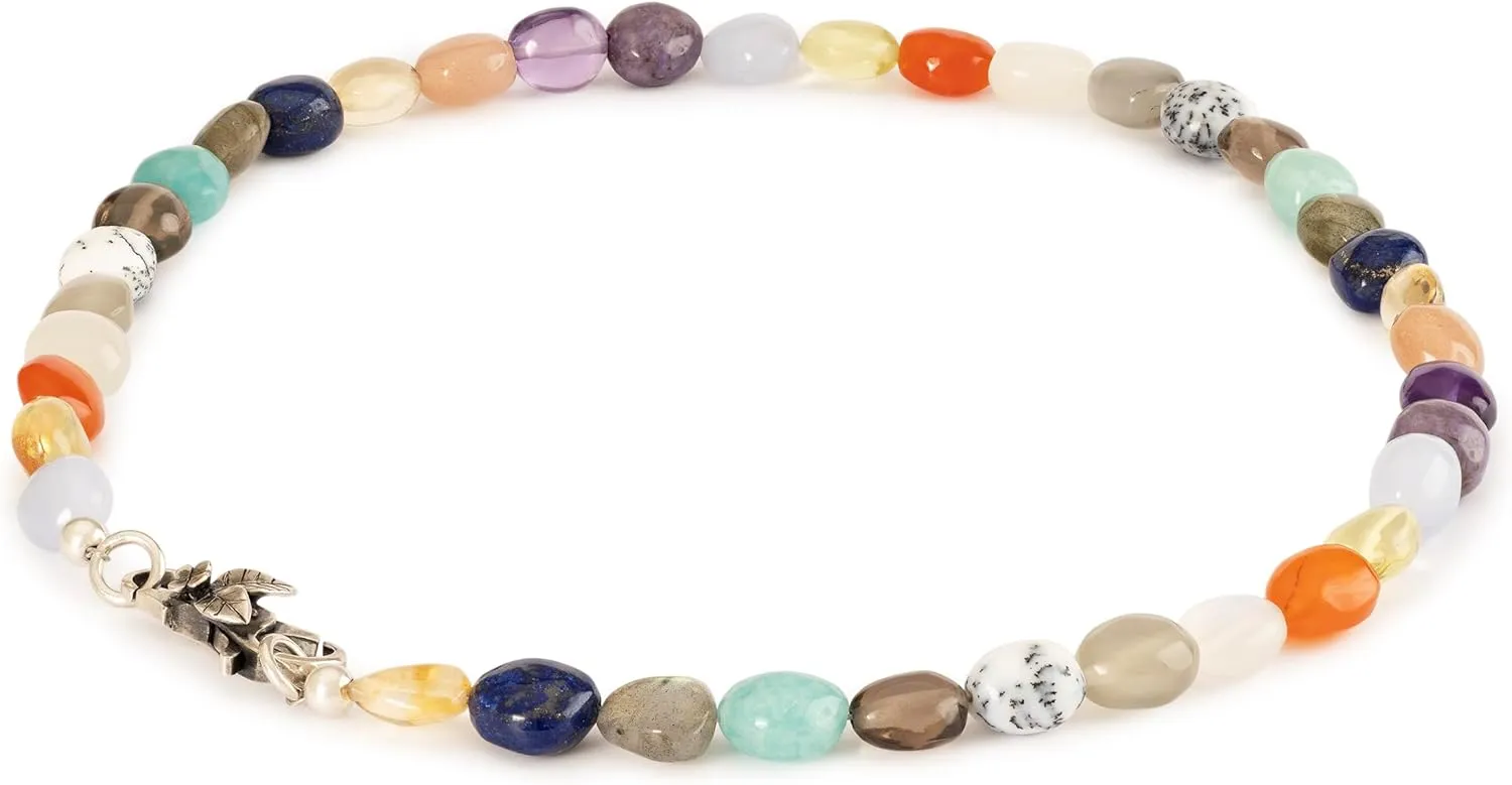 TROLLBEADS You Necklace – Vibrant Multi-Gemstone Necklace for Balance & Harmony | Authentic Brand Stone Necklace | Gemstone | Carpe Diem Collection
