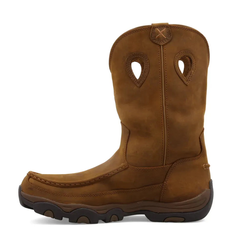 Twisted X Men's Brown Leather Pull On WaterProof Work Boots MHKBW01