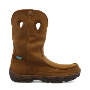 Twisted X Men's Brown Leather Pull On WaterProof Work Boots MHKBW01