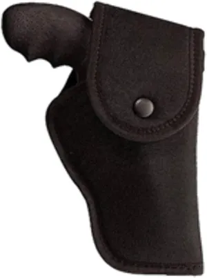 Uncle Mike's Kodra Nylon Large Frame Sidekick Hip Holster with Flap, Black