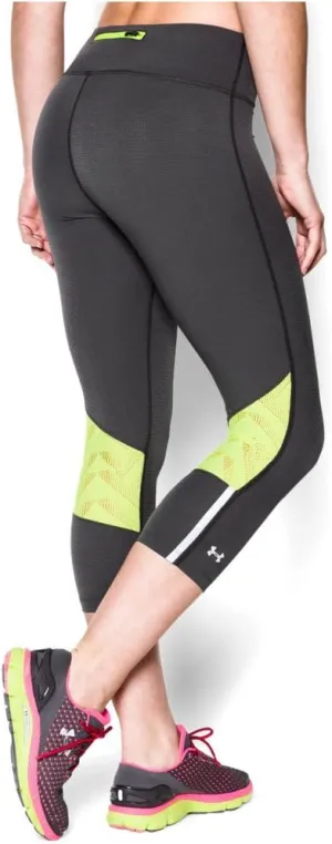 Under Armour AV Stretch Woven Capri - Women's Phantom Gray/X-Ray/Reflective X-Small