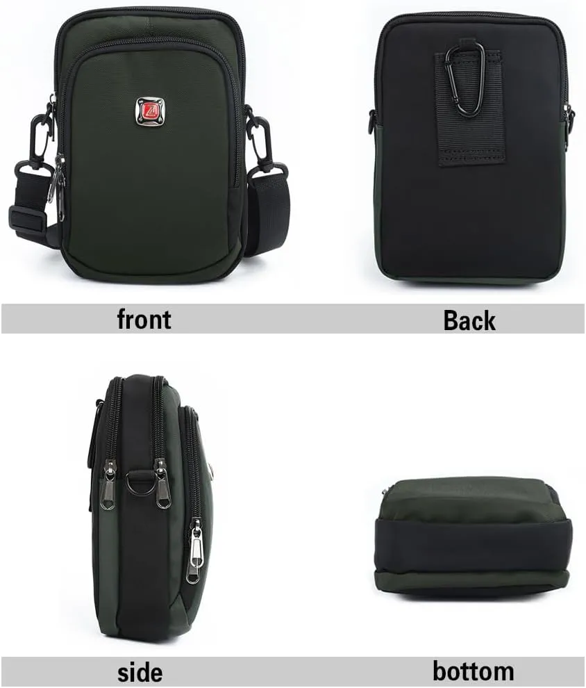 Unisex Casual Fashion Multifunctional Mini Shoulder Bag Crossbody Bag Travel Passport Wallet Bag