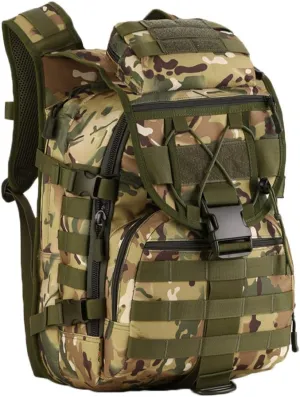 UNISTRENGH 40L Military Tactical Backpack MOLLE Assault Daypack Pack Gear Rucksack Large WR Bag Sport Outdoor for Hunting Camping Trekking, CP Camouflage