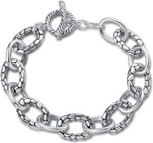UNY JEWEL Jewelry Make a Statement with Multi Dots Oval Link Chain Bracelet Designer Brand Inspired Women Valentine