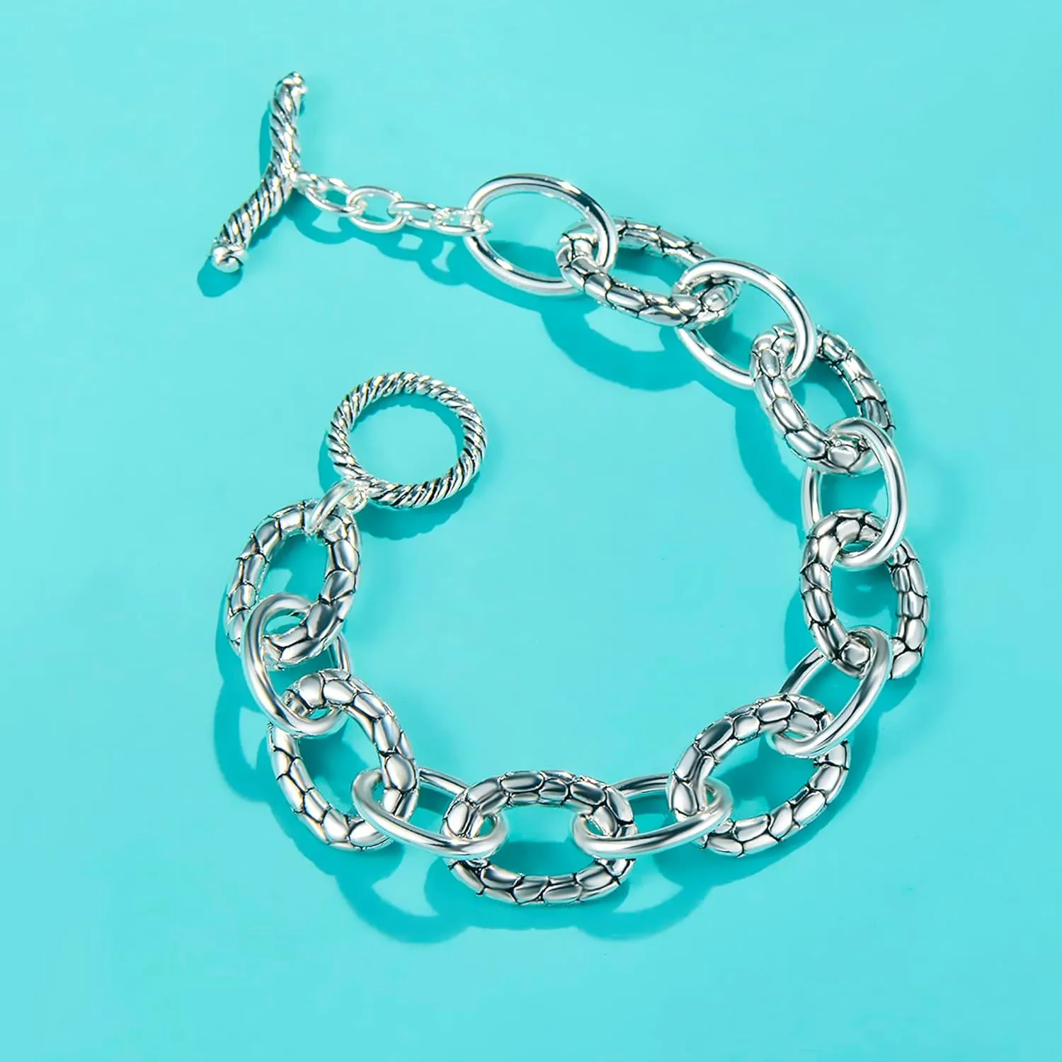 UNY JEWEL Jewelry Make a Statement with Multi Dots Oval Link Chain Bracelet Designer Brand Inspired Women Valentine