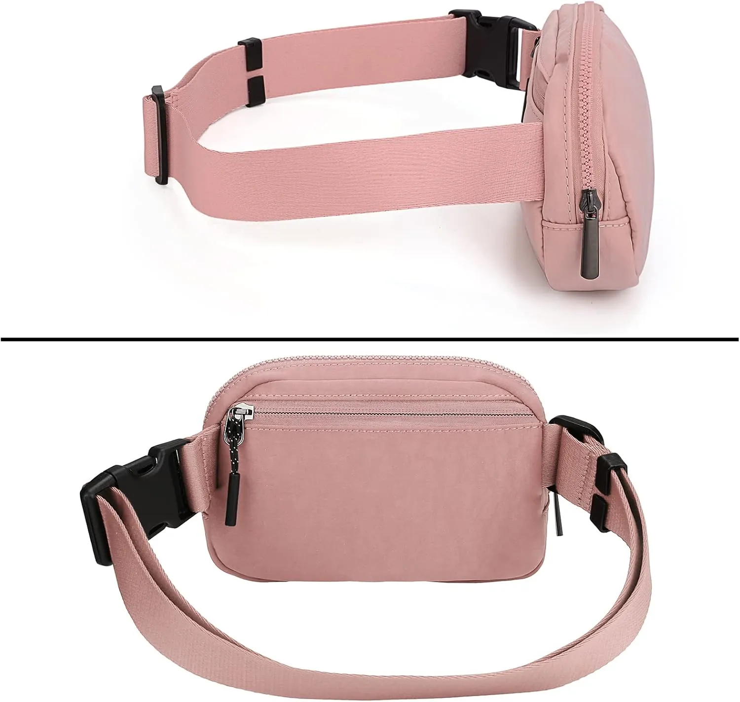 Uromee Fanny Packs for Women Crossbody Belt Bag Nylon Fashion Waist Bag Lightweight Everywhere Travel Running Hiking Adjustable Strap