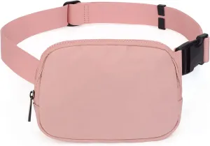 Uromee Fanny Packs for Women Crossbody Belt Bag Nylon Fashion Waist Bag Lightweight Everywhere Travel Running Hiking Adjustable Strap