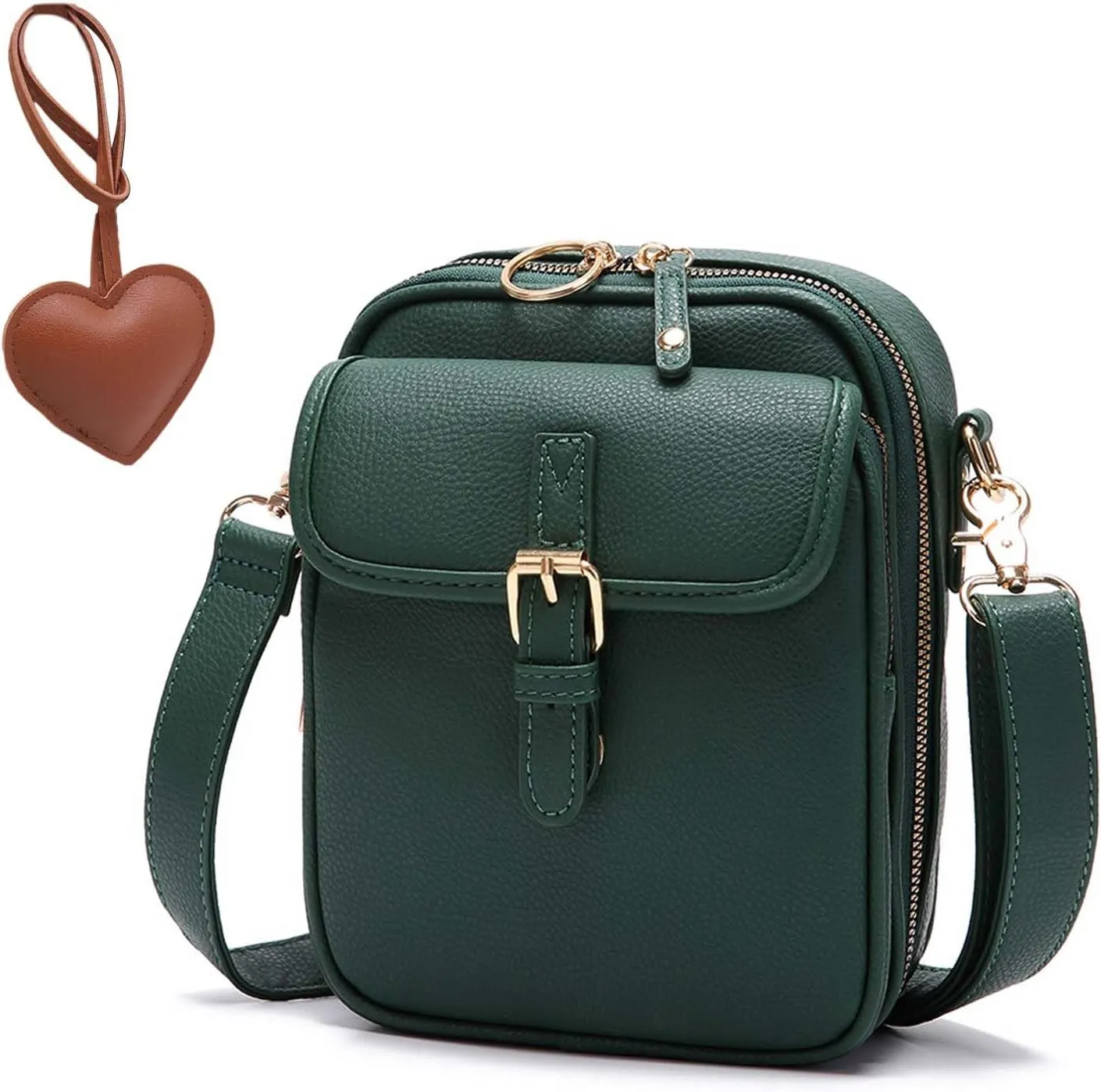 Urvashi Crossbody Leather Bag, 2025 Upgraded Urvashi Crossbody Bag for Women, Vintage Large Capacity Messenger Bag