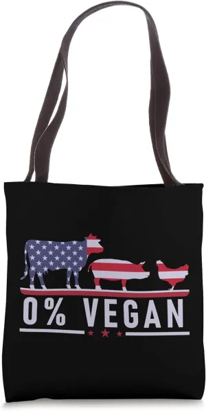 USA Carnivore Diet Anti-Vegan Anti-Vegetarian Keto Diet Tote Bag