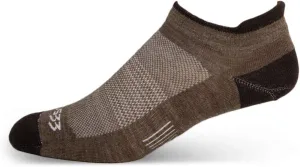 USA Made - No Show Tab Socks - Running Socks - Merino Wool - Mountain Heritage