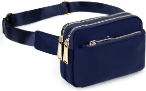 UTO Fanny Pack for Women Crossbody Trendy Fashion Belt Purse Chest Waist Hip Bumbag for Outdoor Shopping Travel Hiking