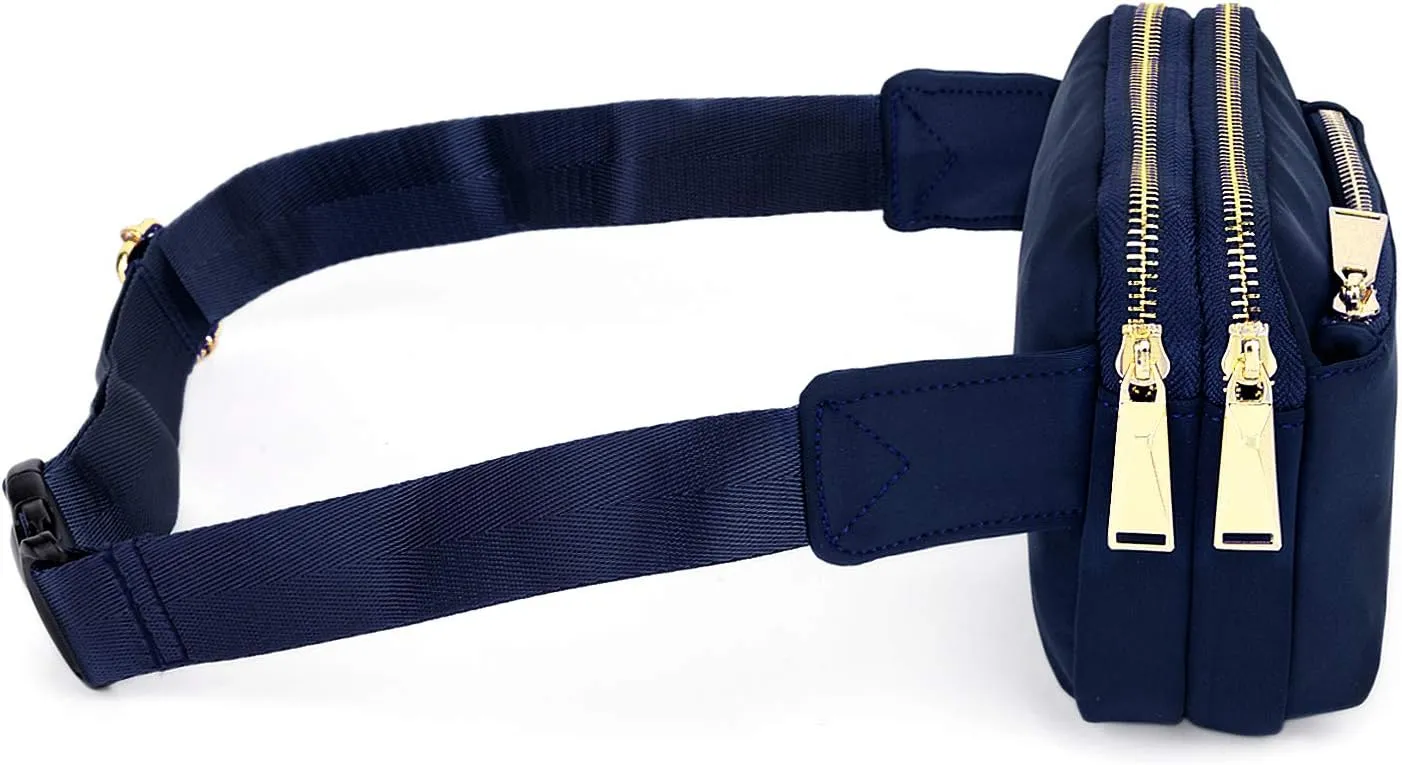 UTO Fanny Pack for Women Crossbody Trendy Fashion Belt Purse Chest Waist Hip Bumbag for Outdoor Shopping Travel Hiking