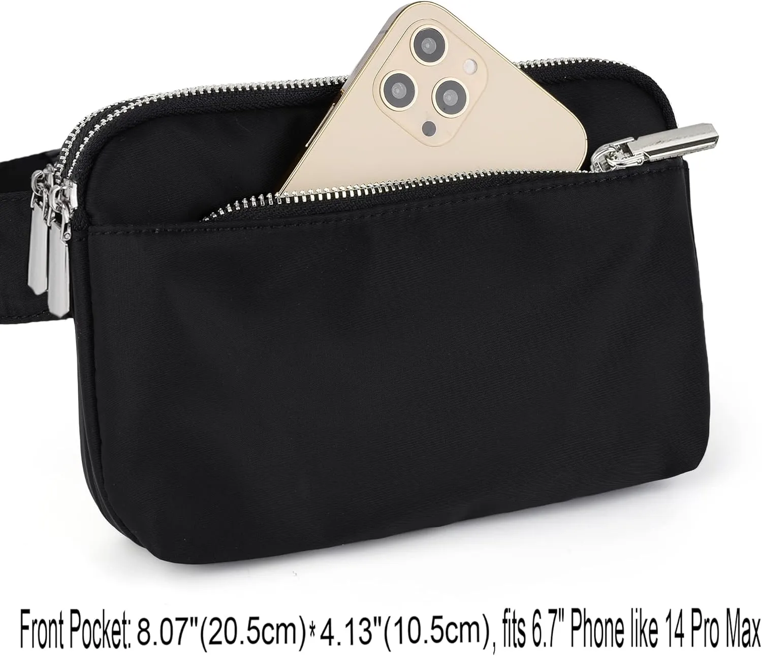 UTO Fanny Pack for Women Crossbody Trendy Fashion Belt Purse Chest Waist Hip Bumbag for Outdoor Shopping Travel Hiking