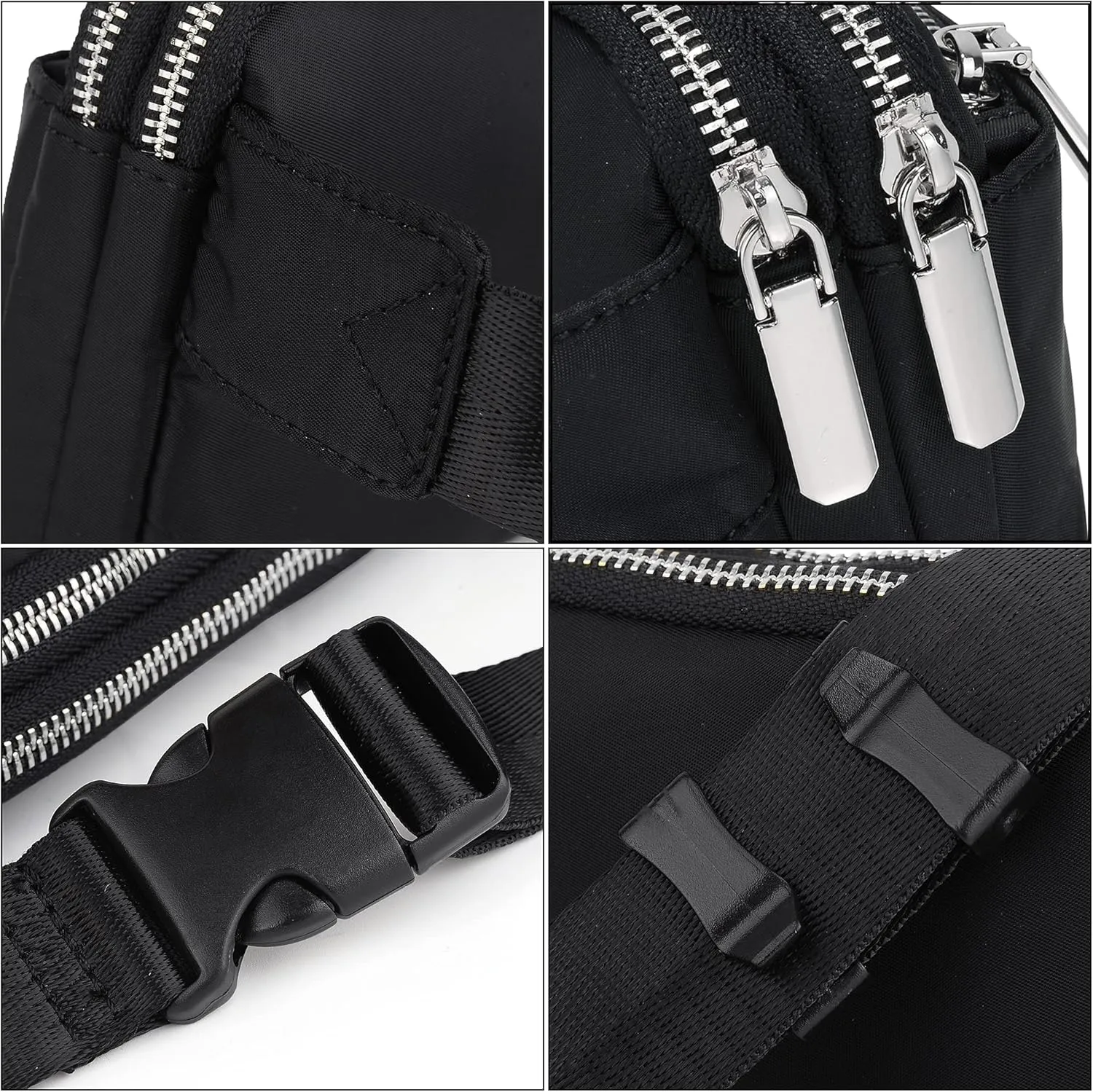 UTO Fanny Pack for Women Crossbody Trendy Fashion Belt Purse Chest Waist Hip Bumbag for Outdoor Shopping Travel Hiking