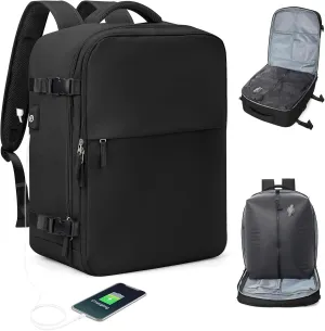 Vacuum Backpack Travel Airback Vacpack Backpack Seal Backpacks Traveling Backpacks Vacuum Compression Air Travel Bag, Large 18×14×8IN Personal Item Bag Carry on Luggage,Black