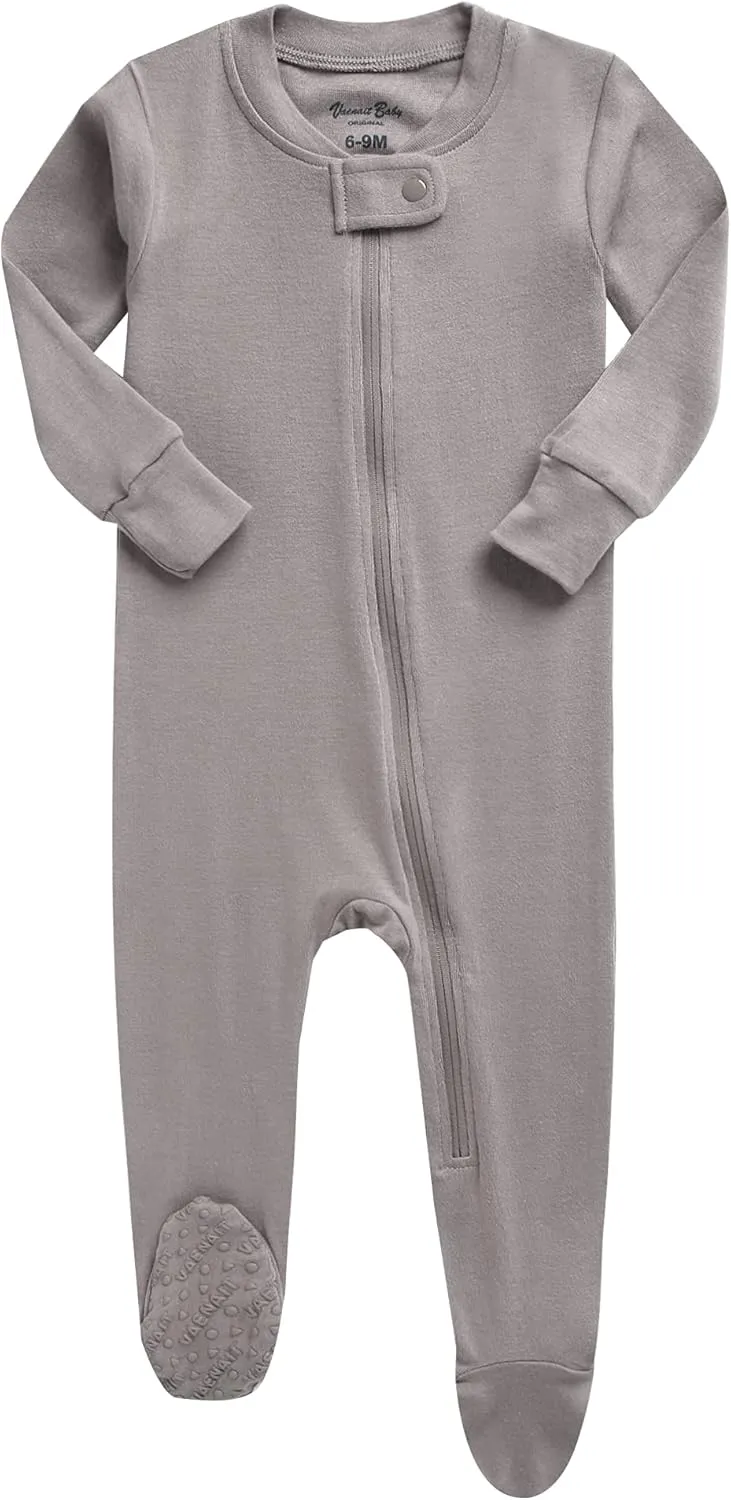 VAENAIT BABY Preemie Infant Boys Girls Footie Pajama Footed Sleep and Play Premium Modal Pajamas Available newborn-2T