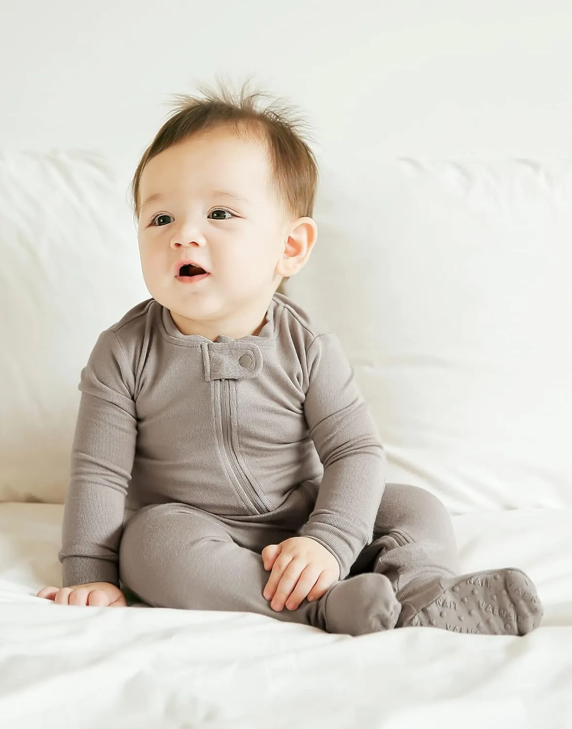 VAENAIT BABY Preemie Infant Boys Girls Footie Pajama Footed Sleep and Play Premium Modal Pajamas Available newborn-2T