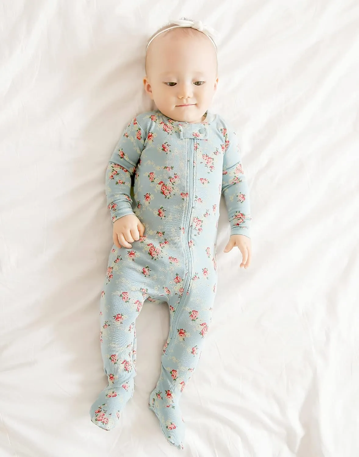 VAENAIT BABY Preemie Infant Boys Girls Footie Pajama Footed Sleep and Play Premium Modal Pajamas Available newborn-2T