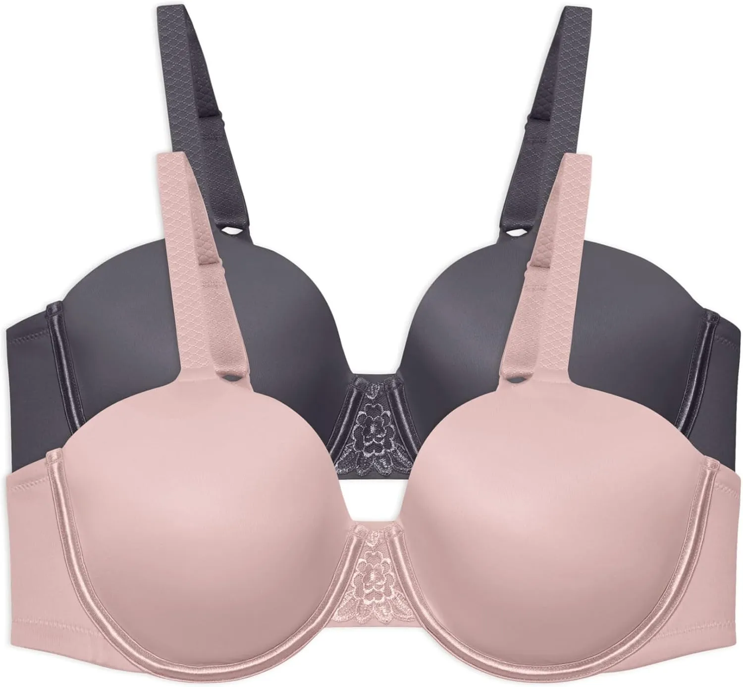 Vanity Fair Women's Beauty Back Full Coverage Underwire Bra, Full Figure - Quartz/Steele, 42D