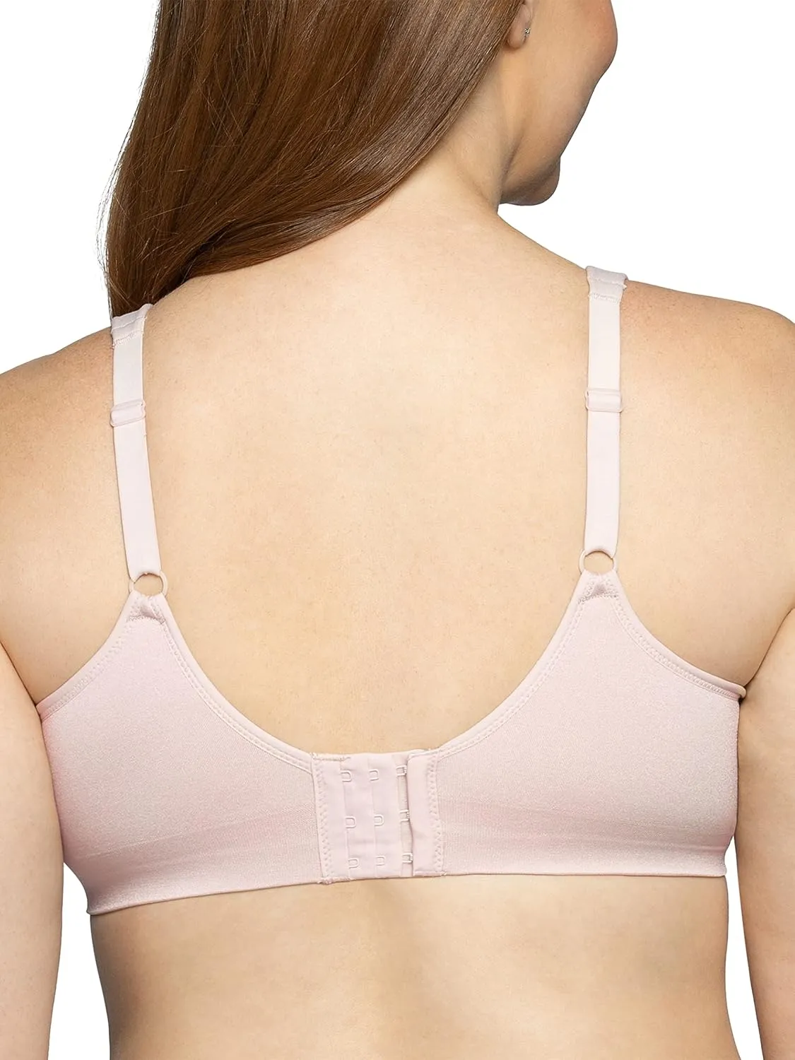Vanity Fair Women’s Beyond Comfort Full Figure Wireless Bra, Seamless Back, Lightly Lined Cups up to DD