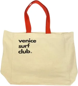 Venice Surf Club 100% Cotton Canvas Large Reusable Heavy Duty Printed Multi Purpose Beach Bag