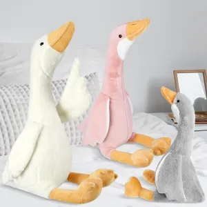Vinsot 3 Pcs Silly Goose Birthday Decorations Goose Stuffed Animal Swan Stuffed Hugging Duck Pillow Plush for Home Decor, Bedroom, Sofa, Sleepover Party Favors (23. 6''/19. 7''/15. 7'')