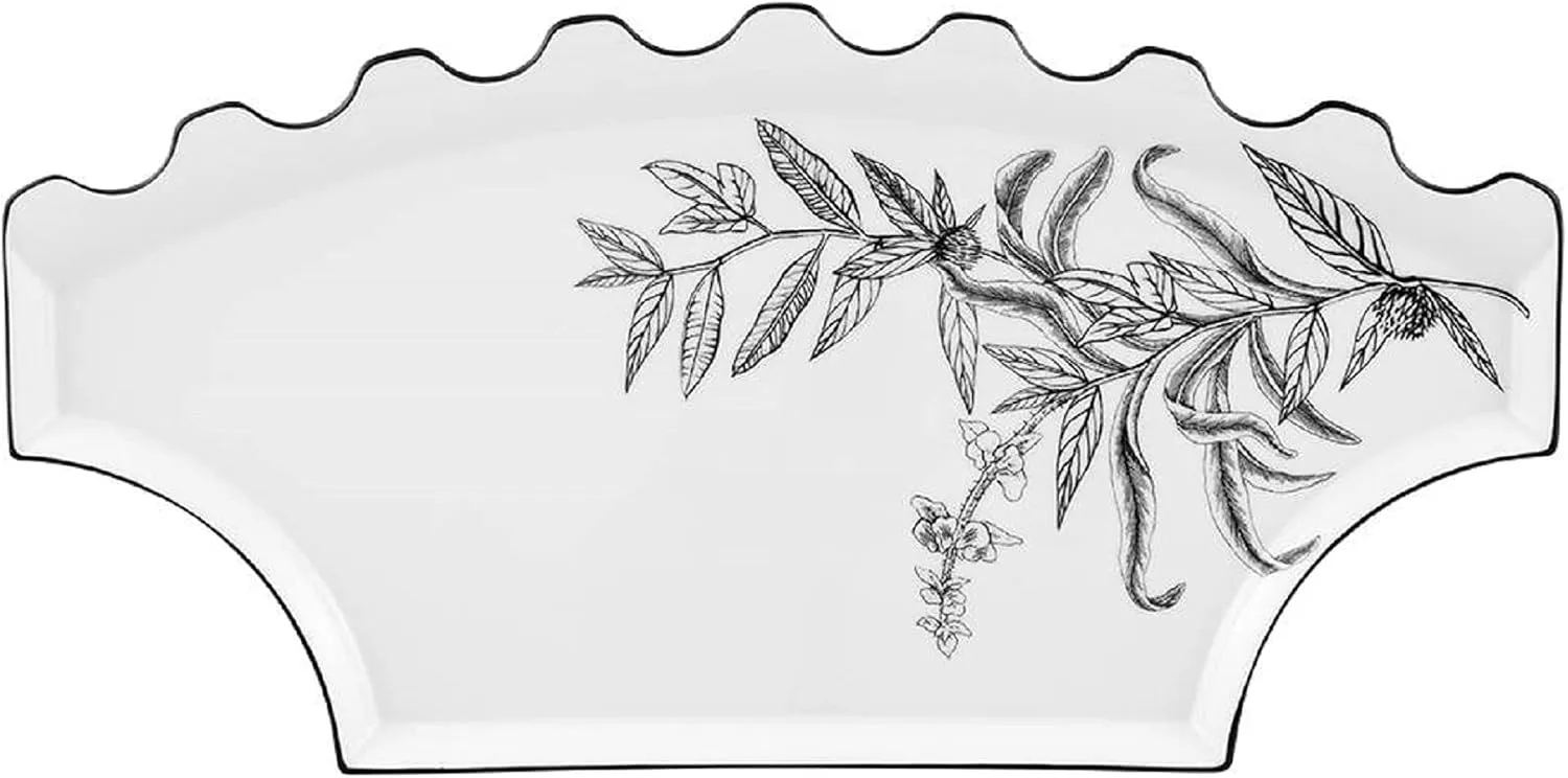 Vista Alegre Herbariae Parade Rectangular Serving Tray C by Christian Lacroix