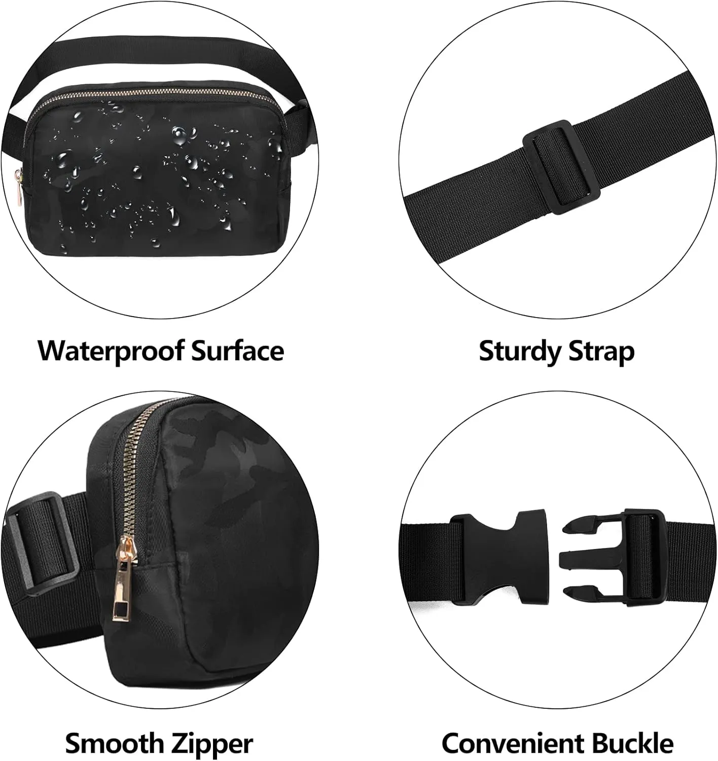 VOROLO Fanny Pack For Women And Men Crossbody Bag Belt Bag with Adjustable Strap Mothers Day Gifts