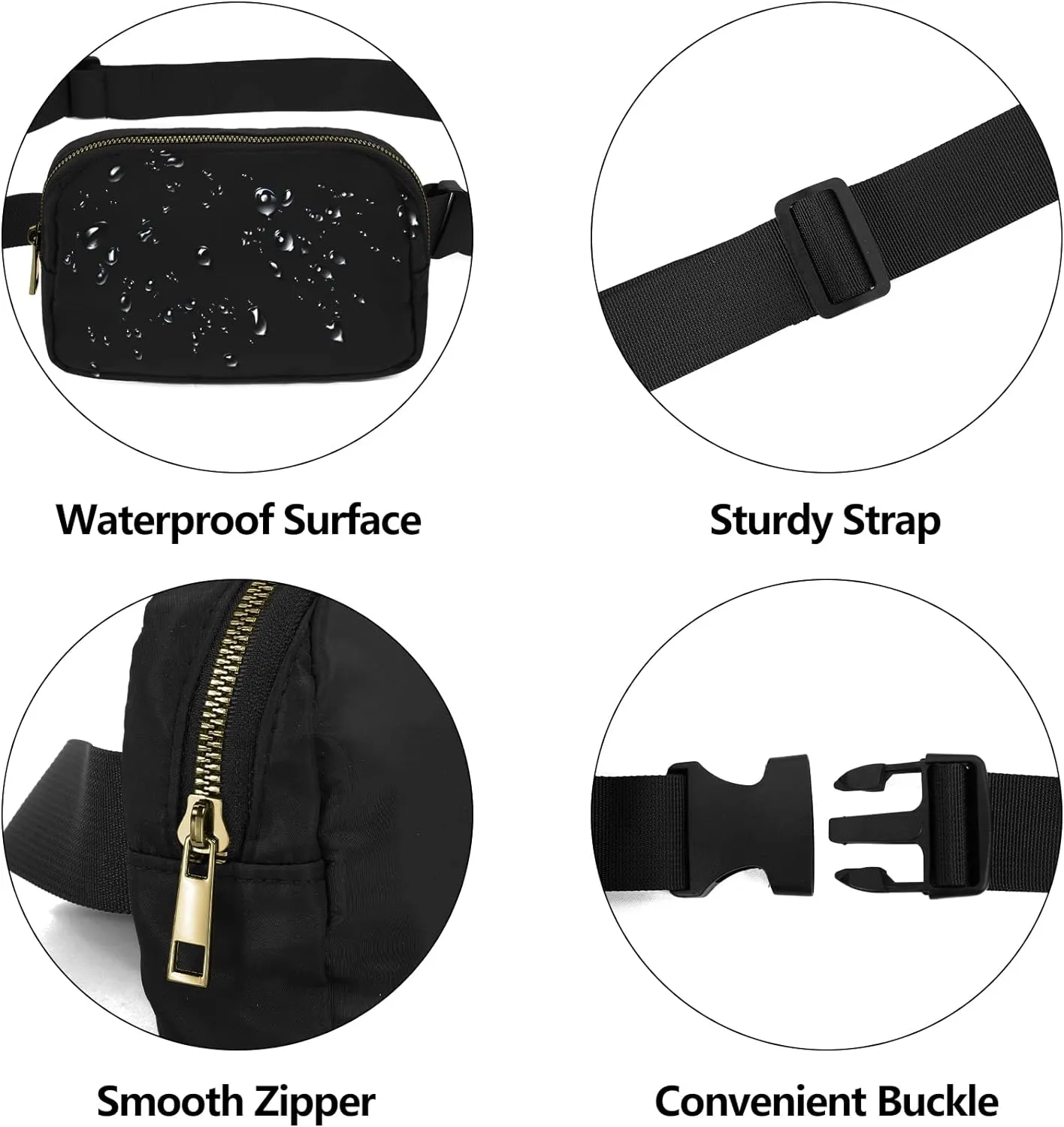 VOROLO Fanny Pack For Women And Men Crossbody Bag Belt Bag with Adjustable Strap Mothers Day Gifts