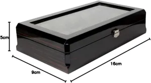 Watch Box Watch Case Watch Box 12 Grid Watch Box Jewelry Box With Wood Grain Watch Storage Box Transparent Window For Home Watch Organiser Men