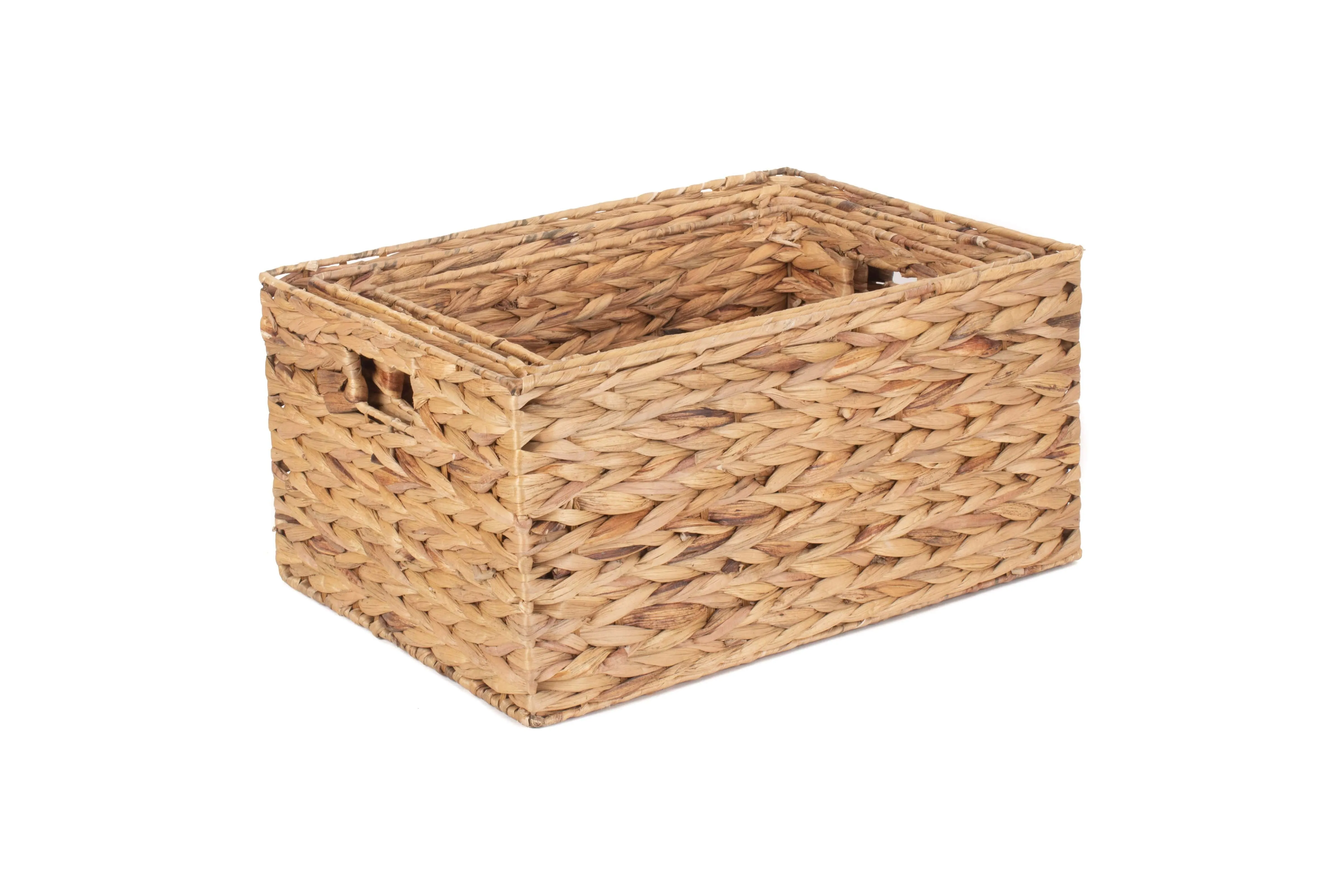 Water Hyacinth Rectangular Storage Basket